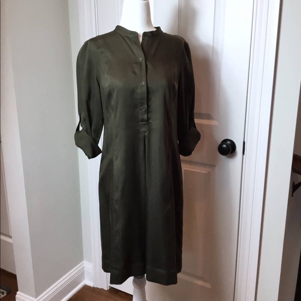 Eileen Fisher Tencel Lyocell Button Dress Tunic
